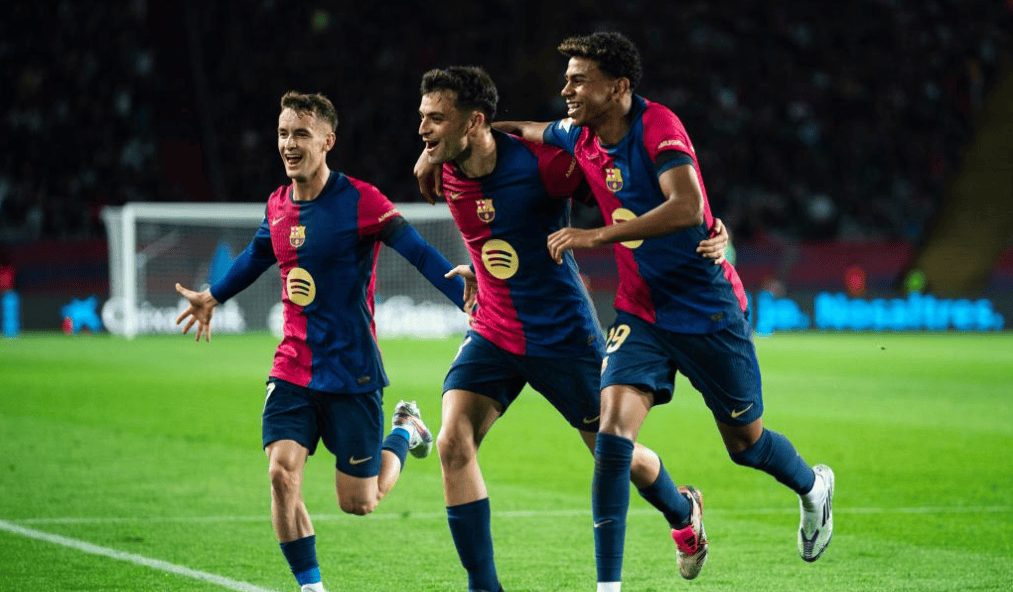 西甲:巴塞罗那VS比利亚雷亚尔冠军在手巴萨还会死磕比利亚雷亚尔